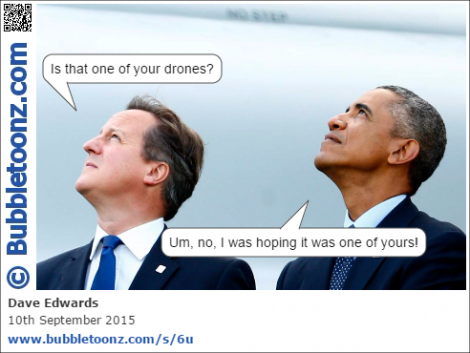 David Cameron and Barack Obama discuss drones