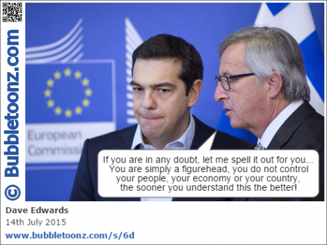 Jean-Claude Juncker spells it out to Alexis Tsipras