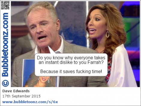 Bobby Davro talks to Farrah Abraham in the Big Brother House