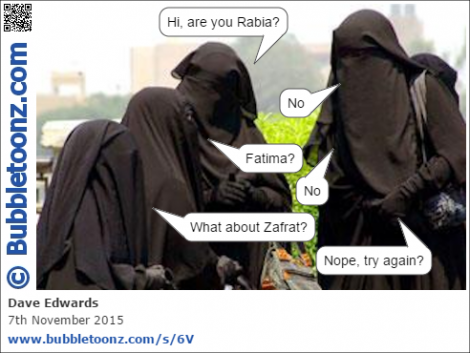 The niqab makes identification difficult
