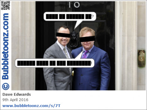 Elton John and David Furnish go to 10 Downing Street