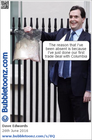 George Osborne does our first trade deal with Columbia