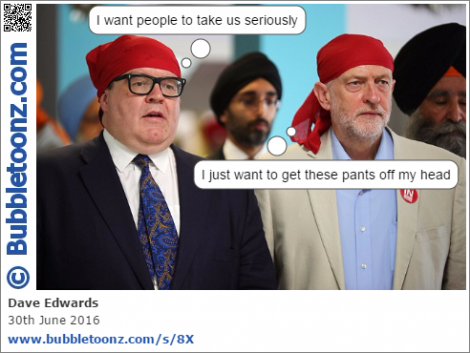 Tom Watson and Jeremy Corbyn have different thoughts