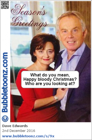 Tony Blair spreads his season's greetings