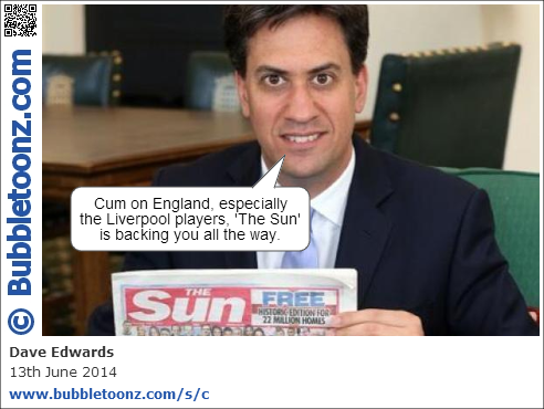 Milliband promoting the Sun