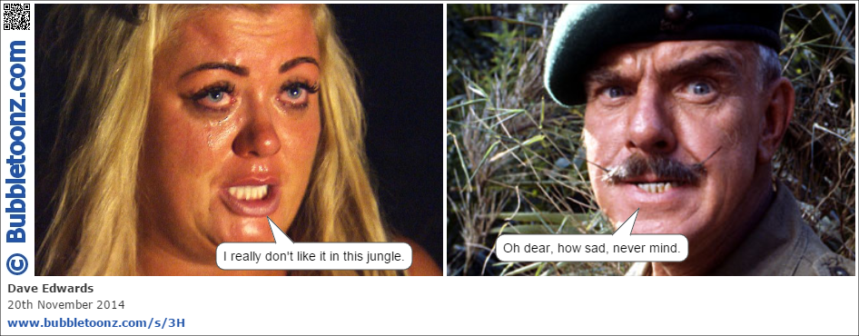 Gemma Collins doesn't like it in the jungle on I'm a celebrity get me out of here!