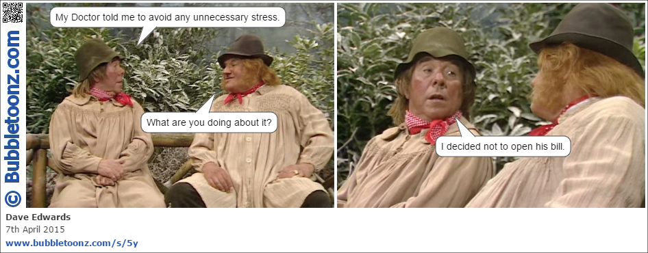 The Two Ronnies talk about stress
