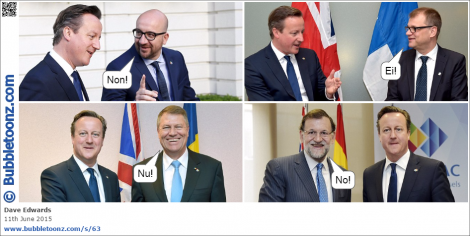 David Cameron get's an answer from four other European leaders regarding changes to the EU