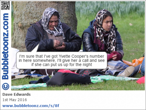 Romanian migrants take up Yvette Cooper's offer of a bed