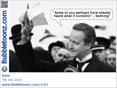 David Cameron and his Neville Chamberlain moment