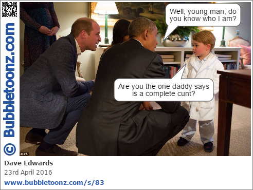 Obama meets Prince George