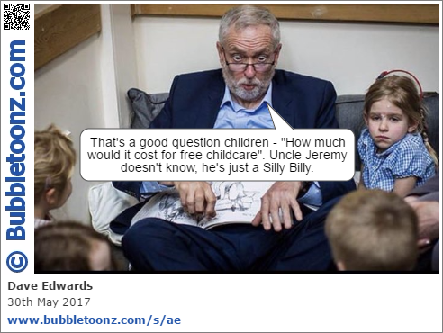 Jeremy Corbyn doesn't know the cost of child care - he's just a Silly Billy