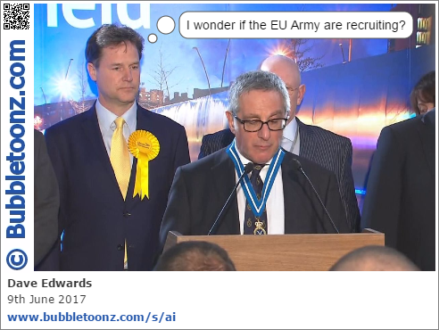 Nick Clegg loses his seat and considers the EU Army